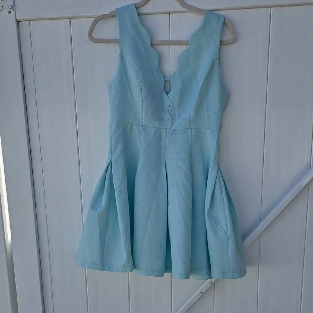 Light Blue Sleeveless Dress